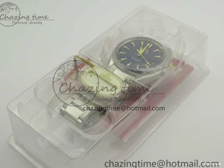 0127 Aqua Terra 150M SS VSF 1:1 Best Edition Blue Wave Textured Dial YG Hand on SS Bracelet A8500 Super Clone Sporty 8026